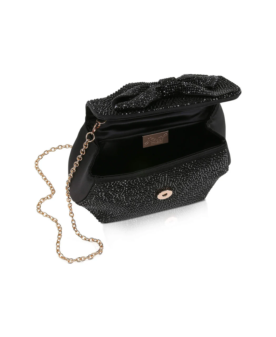 Hallie Crystal Mini Baguette Pouch Clutch - Image 9