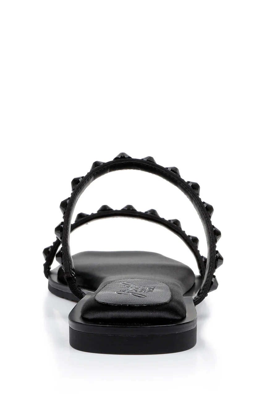 Honesty Flat Sandals with Gemstone-Studded Straps - Image 21