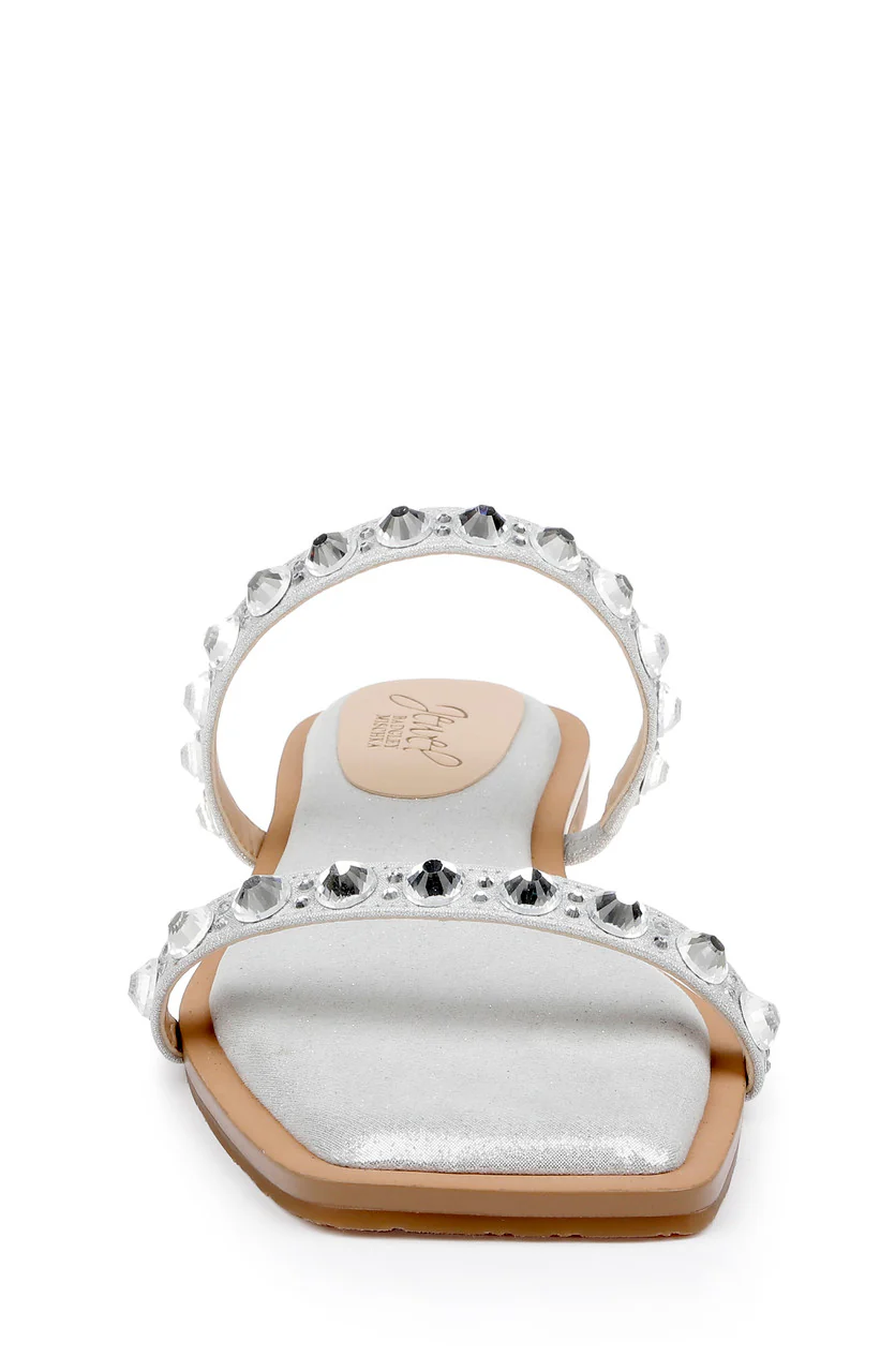 Honesty Flat Sandals with Gemstone-Studded Straps - Image 4