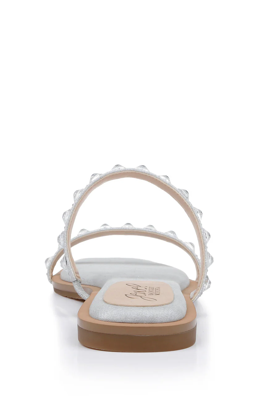 Honesty Flat Sandals with Gemstone-Studded Straps - Image 7