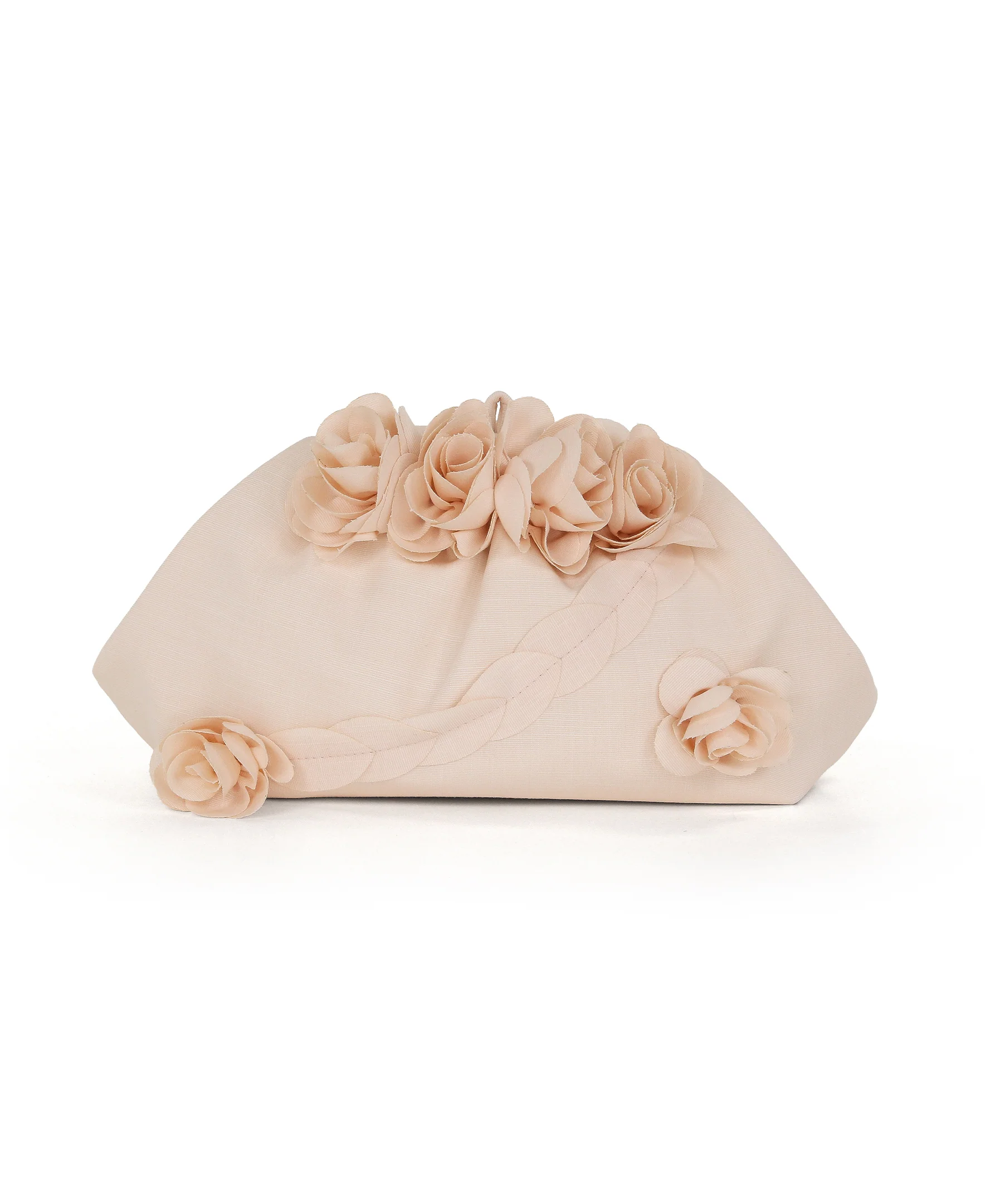 Lottie Floral Applique Pouch Clutch - Image 23