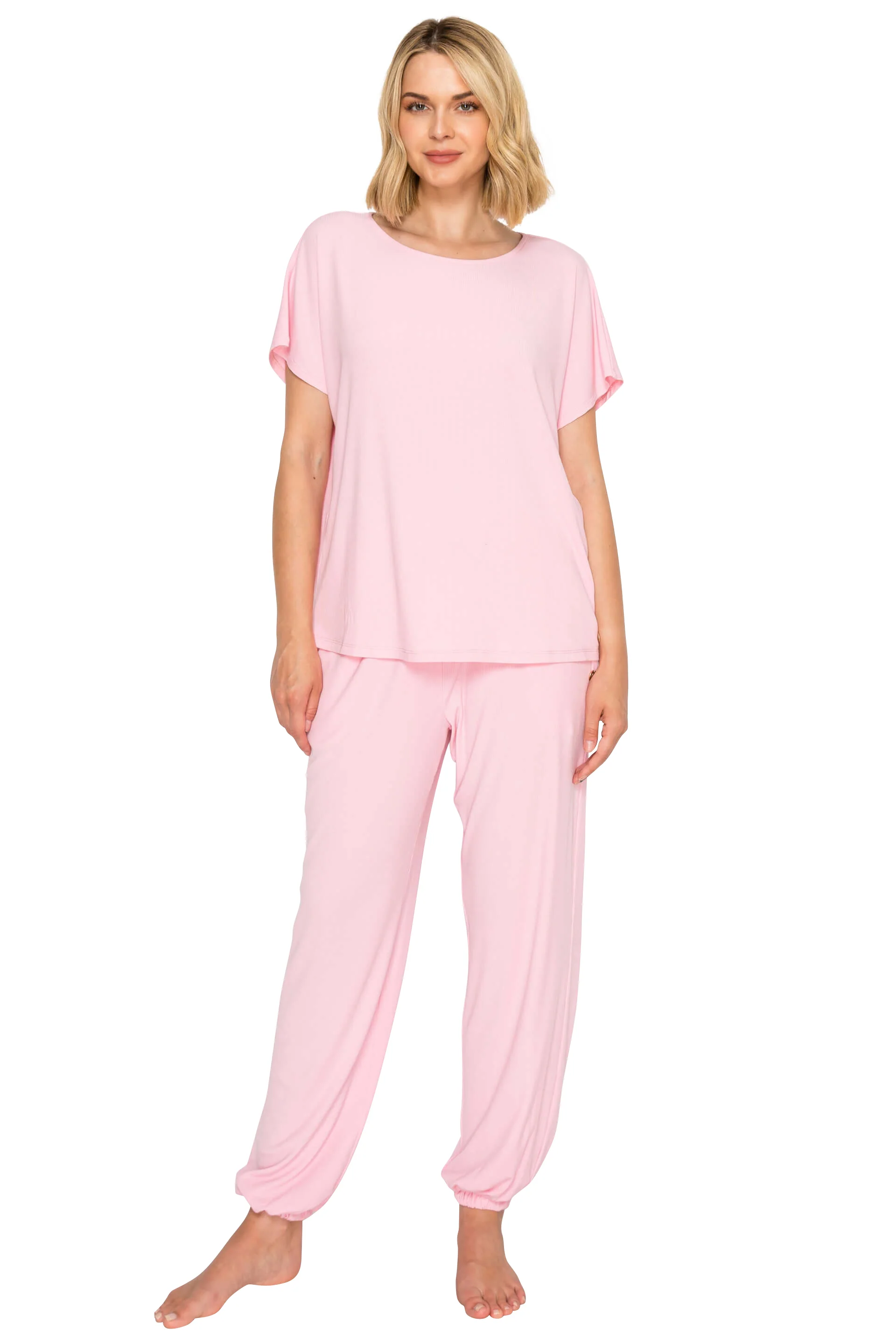 Luxe Rib Modal Blend Dolman Sleeve Jogger Set - Image 21