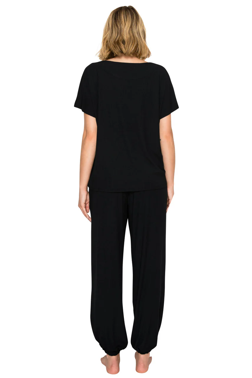 Luxe Rib Modal Blend Dolman Sleeve Jogger Set - Image 3