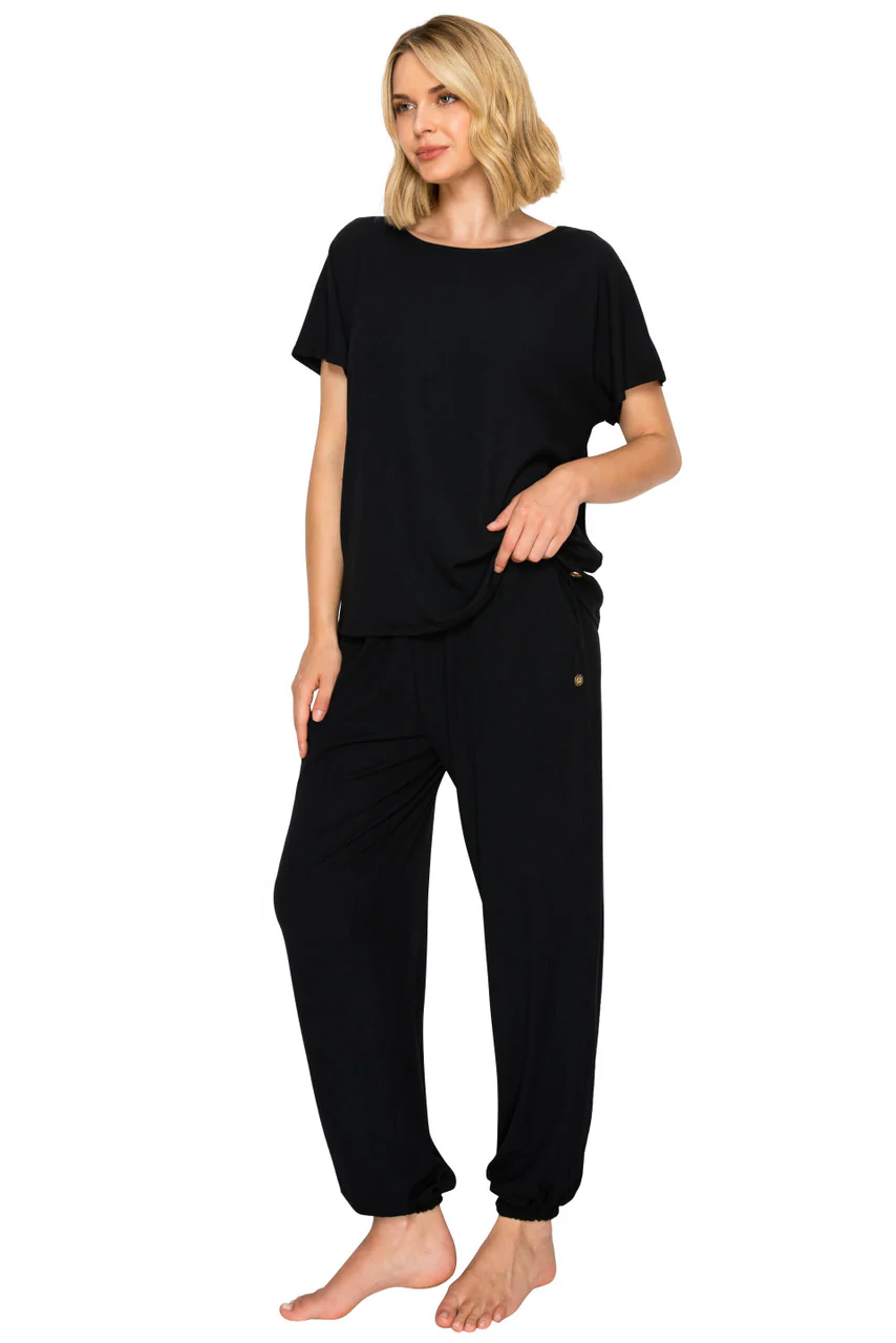 Luxe Rib Modal Blend Dolman Sleeve Jogger Set - Image 4