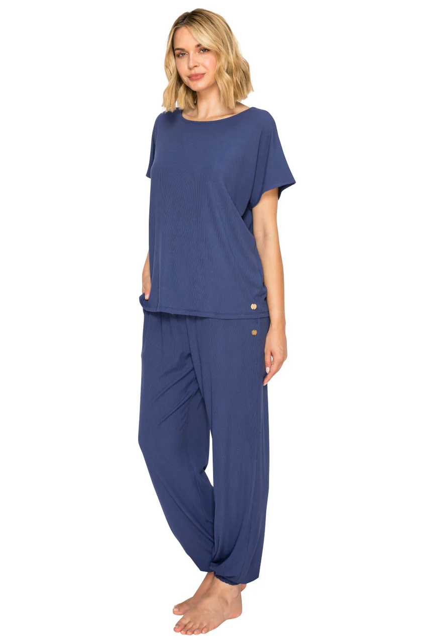 Luxe Rib Modal Blend Dolman Sleeve Jogger Set - Image 8