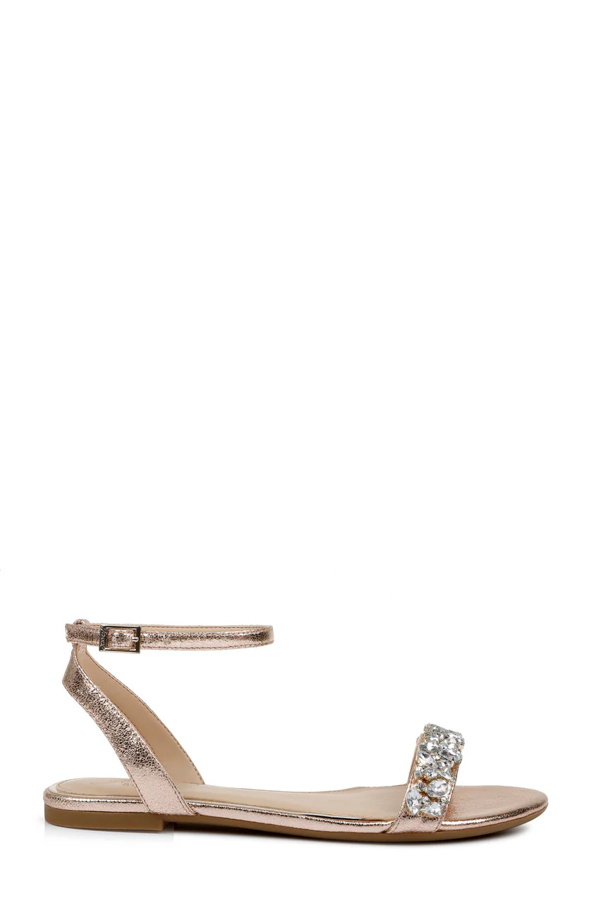 Ohara Minimalist Crystal Adorned Flats - Image 9