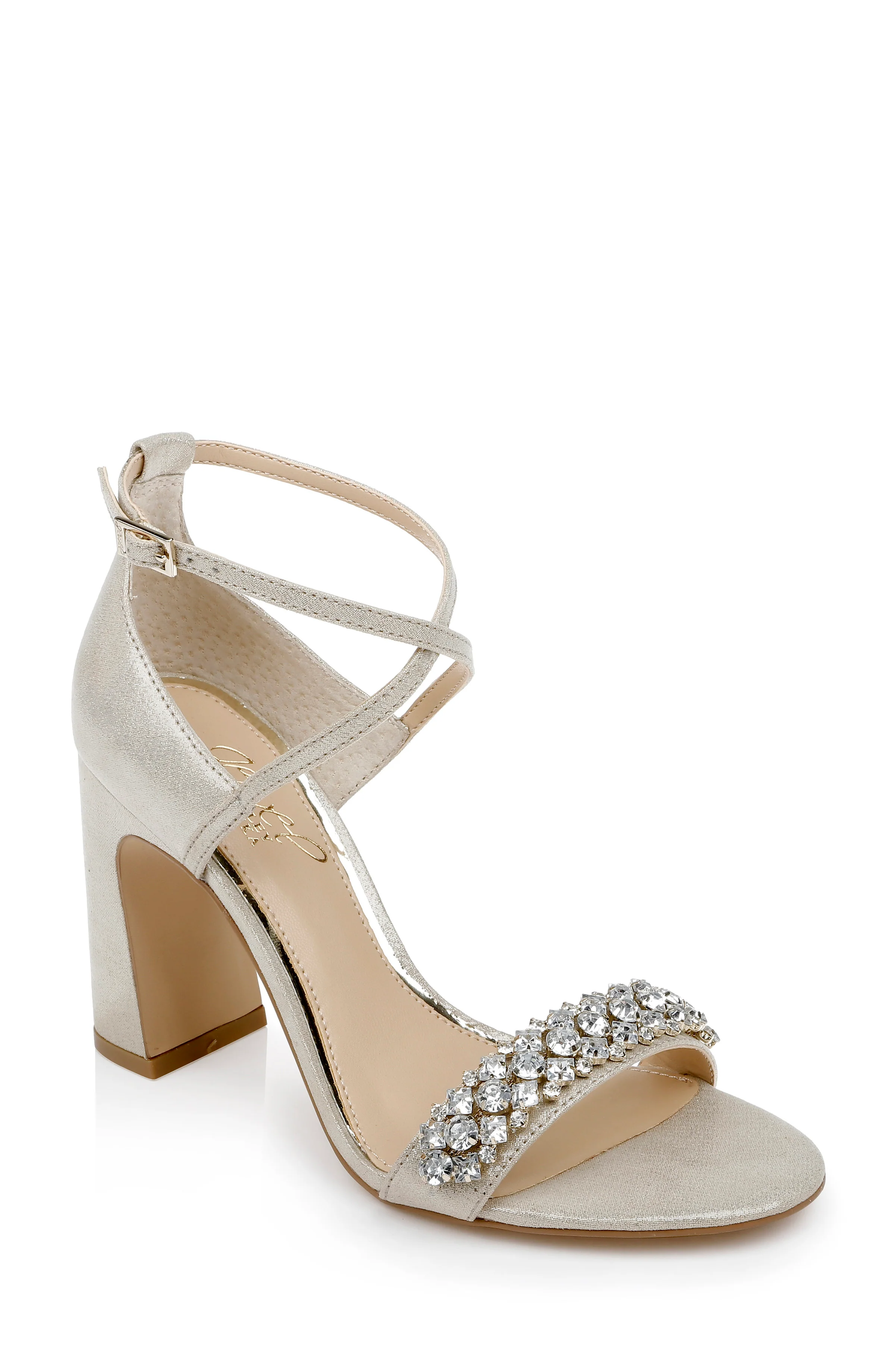 Penny Crystal Embellished Block Heel - Image 74