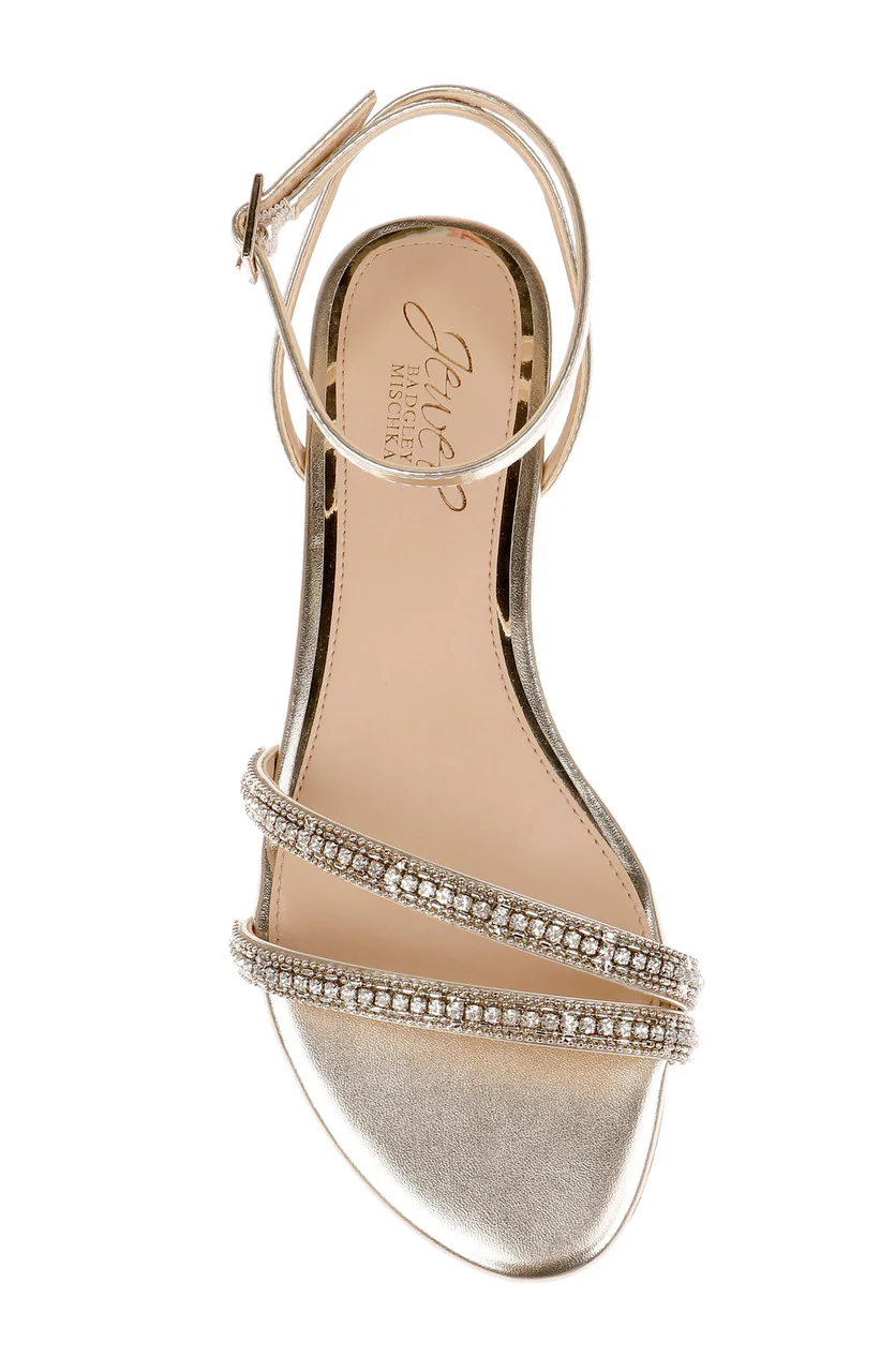 Roslyn Metallic Flat Sandal with Crystals - Image 12