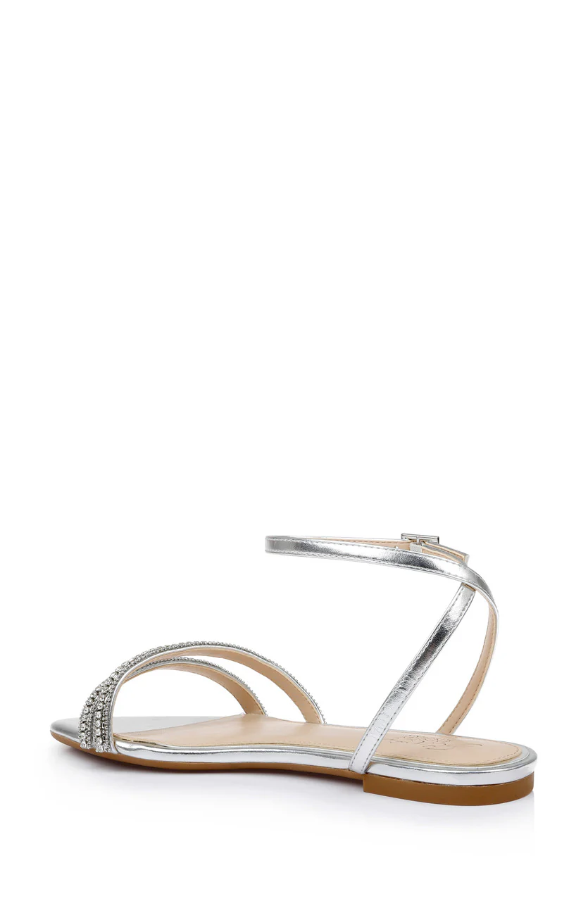 Roslyn Metallic Flat Sandal with Crystals - Image 17