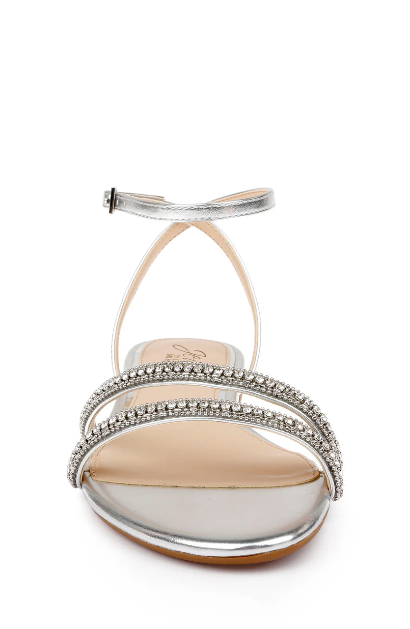 Roslyn Metallic Flat Sandal with Crystals - Image 18