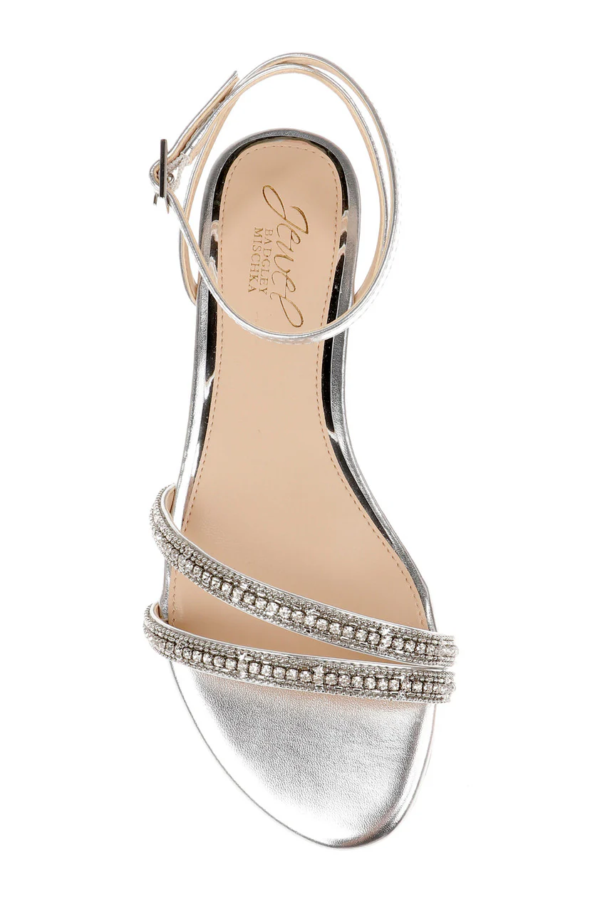 Roslyn Metallic Flat Sandal with Crystals - Image 19