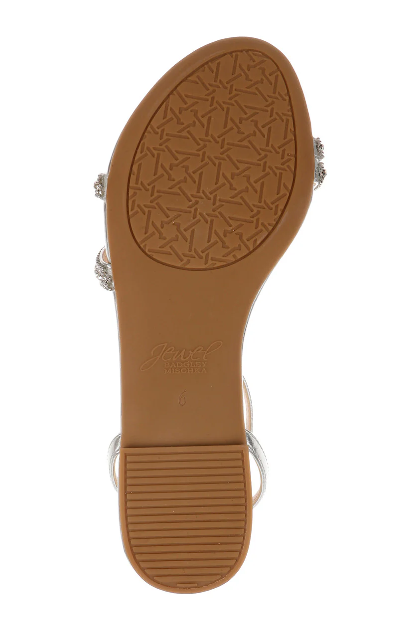 Roslyn Metallic Flat Sandal with Crystals - Image 20