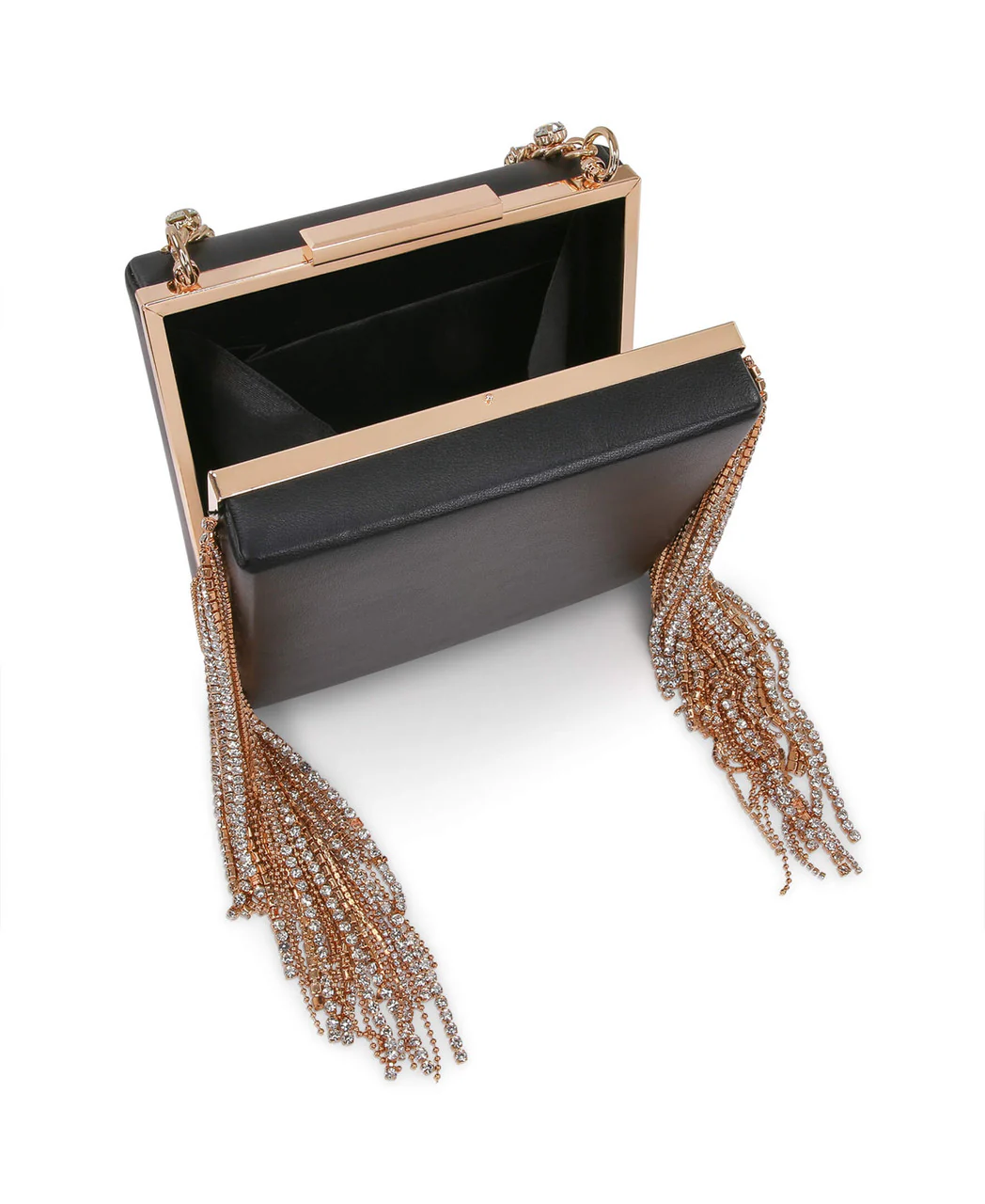 Ryker Crystal Fringe Box Clutch - Image 4