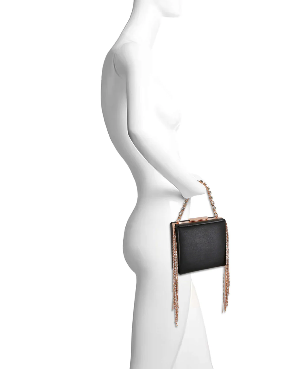 Ryker Crystal Fringe Box Clutch - Image 5