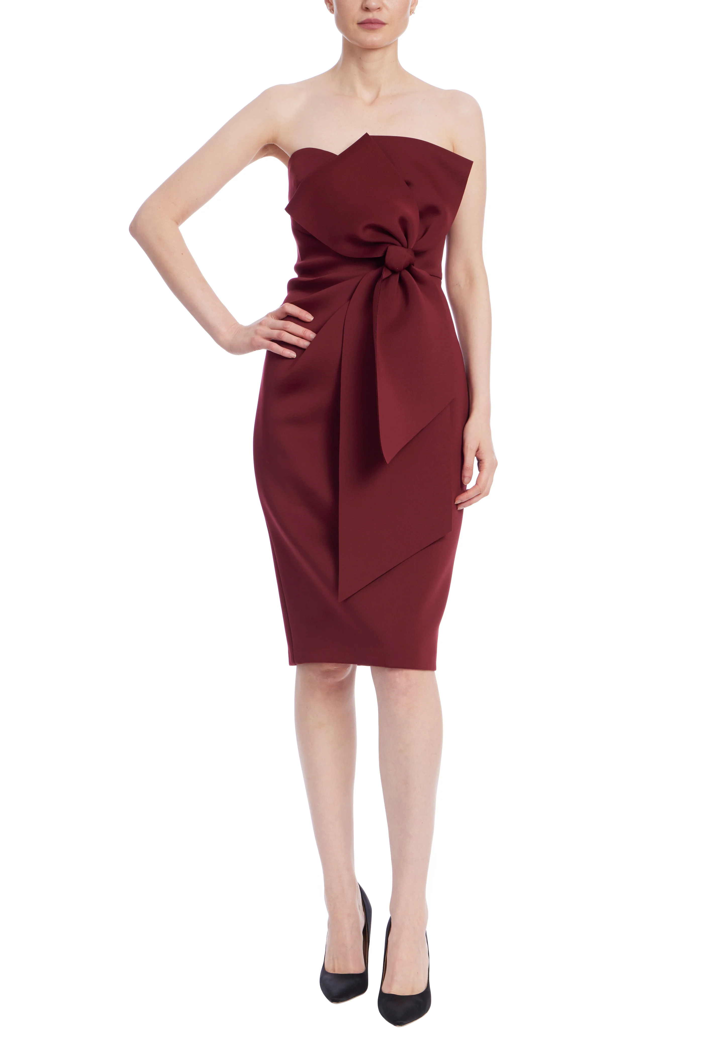 Strapless Bow Sheath Dress - Image 13