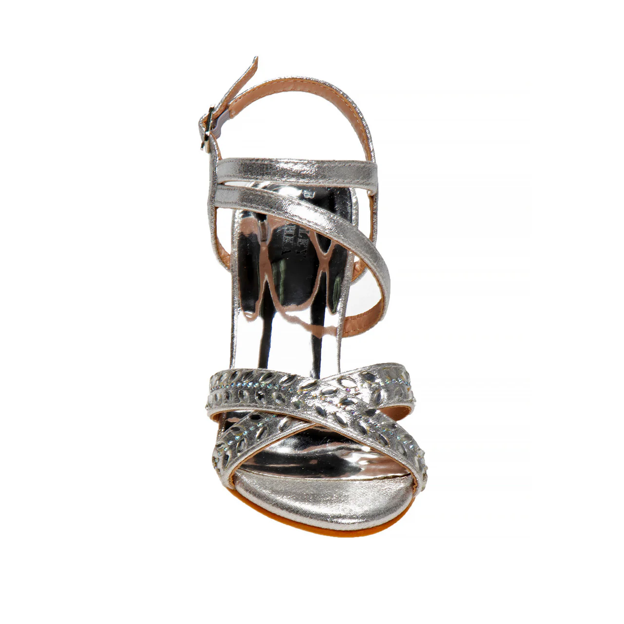 Strappy Open Toe Metallic Girls Shoe - Image 4