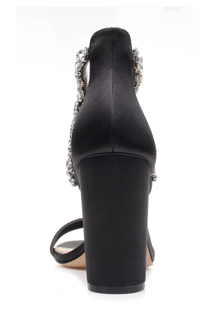 Thamar Crystal Strappy Block Heel - Image 7