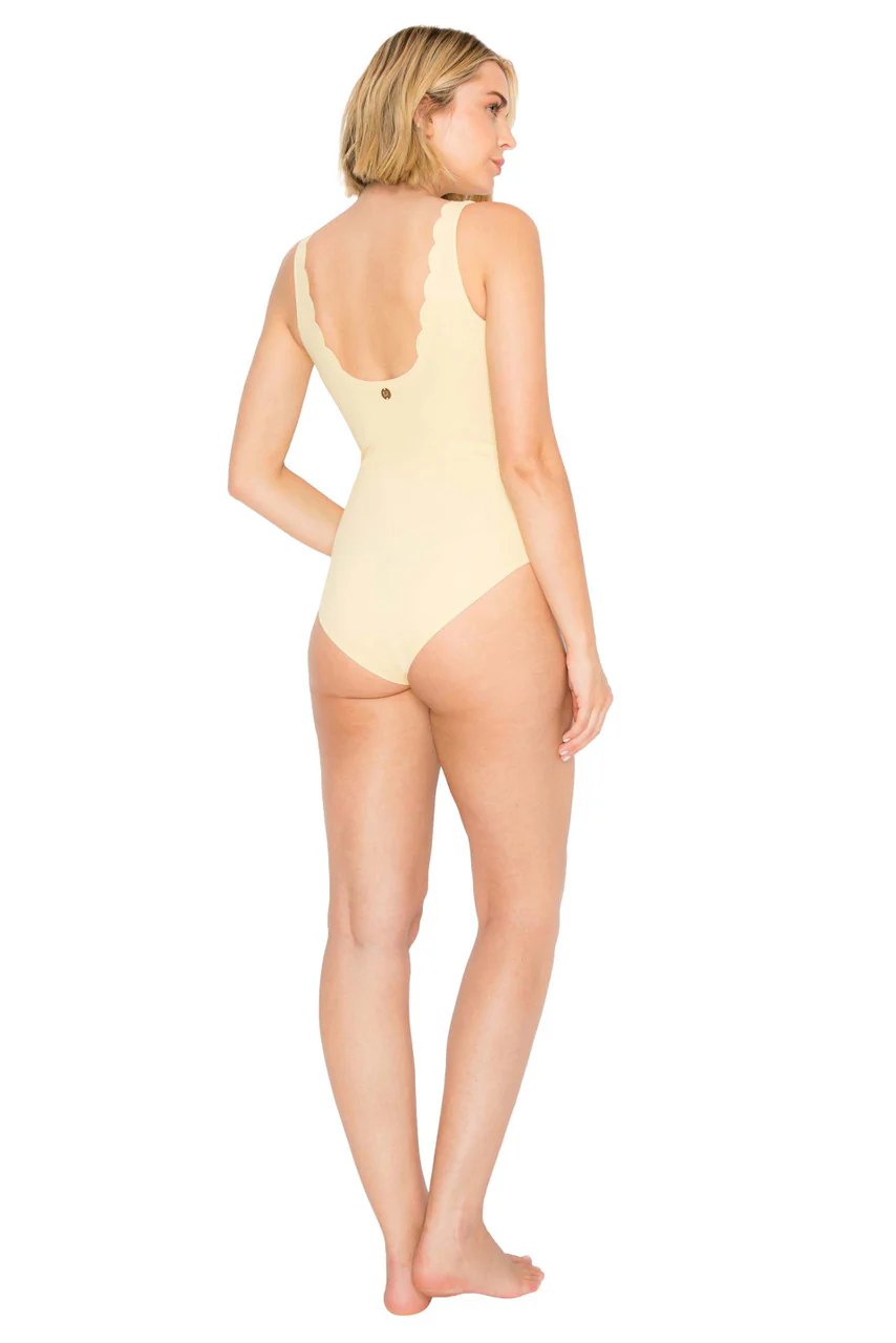 Yummy Baby Rib Scallop Edge Plunge Bodysuit - Image 15