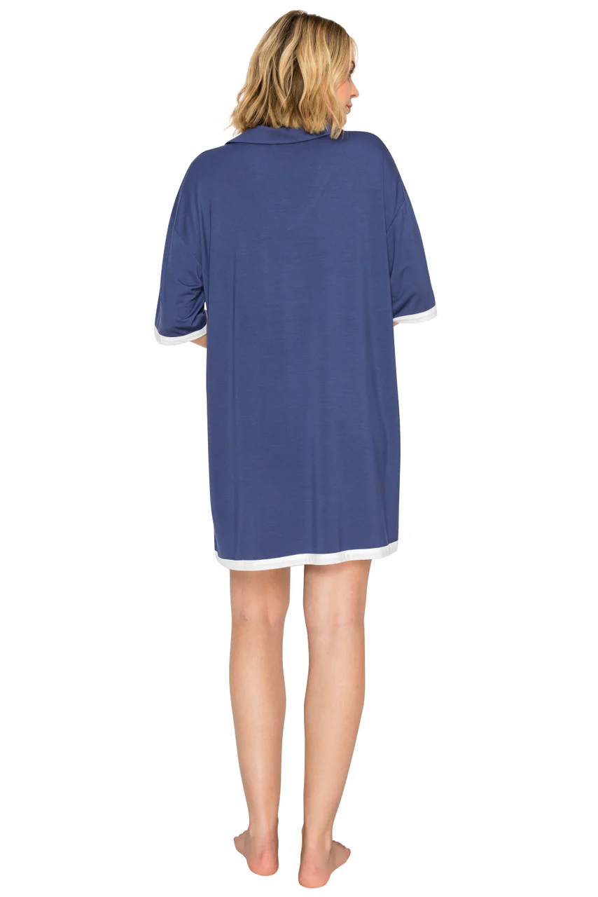 Yummy Modal Blend Collared Sleep Dress - Image 7