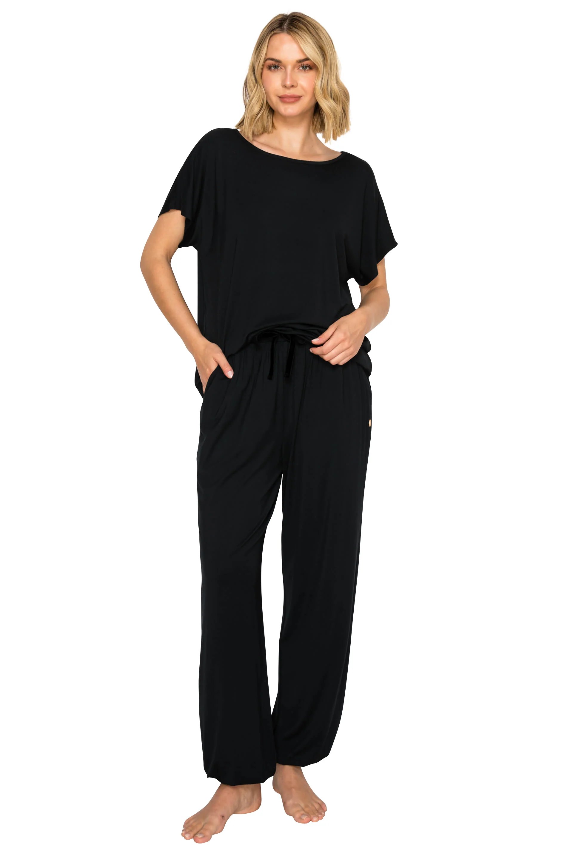 Yummy Modal Blend Dolman Sleeve Jogger Set - Image 9